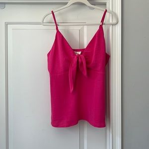 Pink strapless shirt